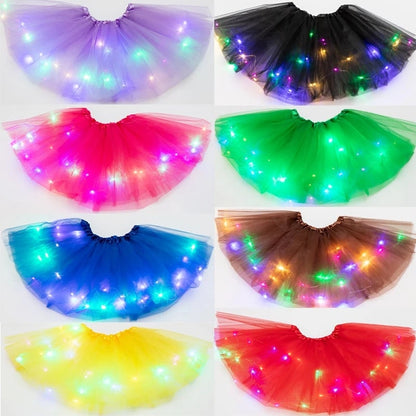 👗✨ 50% RABATT NU! Magisk LED‑tutukjol – glittrar i mörkret, mjuk & andningsbar – perfekt för kalas, Halloween och prinsessdrömmar 🎉👸