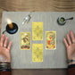 Lyxigt gyllene tarotkortlek