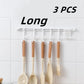🧺Köp 1 få 1 gratis🔥! S‑formad vägghängare utan borrning – justerbara krokar, slagfri montering & mångsidig förvaring – perfekt för kök, badrum och hall 🏠✨