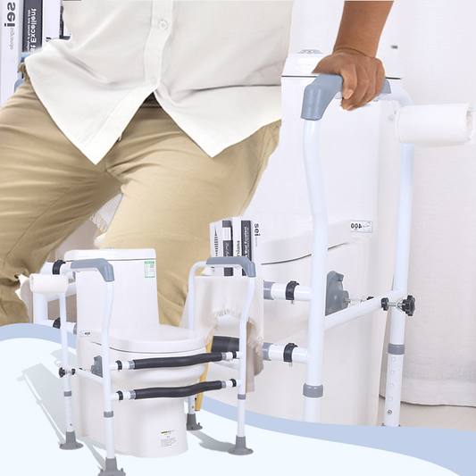 🎁 2026 NYA ANKOMSTER – 50% RABATT! 💥 WC-säkerhetsstöd – stabilt stöd för äldre, justerbar höjd & bredd, verktygsfri installation – säker användning på toaletten 🚽✨