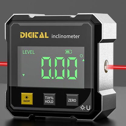 4-sidig magnetisk digital vinkelmätare med laser