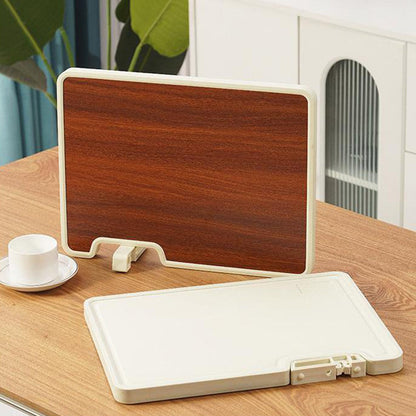 🔥 HETA ERBJUDANDEN 🔥 Dubbelsidig antibakteriell skärbräda med ställ