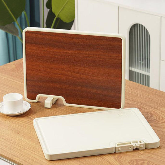 🔥 HETA ERBJUDANDEN 🔥 Dubbelsidig antibakteriell skärbräda med ställ