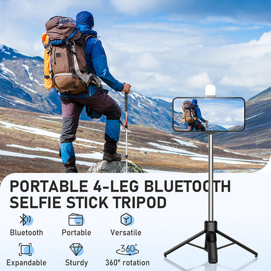 Portabel Bluetooth Selfiepinne med Stativ