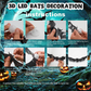 🦇 50% RABATT NU! Halloween 3D Bat LED Wall Light Decor – realistiska fladdermöss i flera storlekar, med lila LED-lampor – perfekt för väggar, dörrar och fönster 👻✨