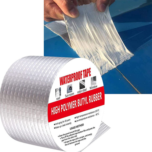 🔥 50% RABATT NU! 🛠️ Högpresterande vattentät aluminiumtejp – omedelbar reparation och tätning vid läckage – perfekt för hem, fordon, tak och rör 💧✨