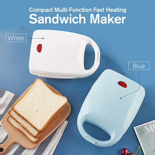 🥪 50% RABATT + FRI FRAKT! 🍳 Kompakt multifunktionell sandwichgrill – snabb uppvärmning, non-stick & bärbar – perfekt för frukost, mellanmål och resor ✨