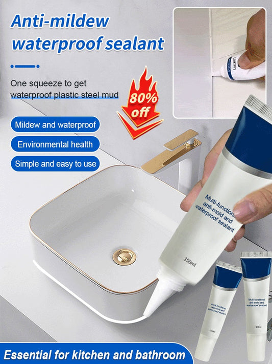 🛡️ 50% RABATT NU! Multifunktionell anti-mögel och vattentät tätningsmedel – stoppar fukt, mögel och läckage – perfekt för badrum, kök, fönster och fogar ✨