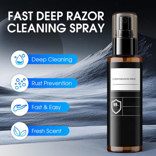 🔥Essentiellt för varje man år 2025🎁Djup och Snabb Rengöringsspray för Rakhyvel