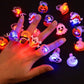 🔥 Set med 50 st 🎃 50% RABATT NU! LED Halloween-lysande ringar – 3D-design, blinkande ljus & giftfria material – perfekt för Bus eller Godis, fester och barnkalas 👻✨