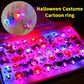 🎃 50% RABATT NU! LED Halloween-lysande ringar – 50 stycken, giftfria & justerbara – perfekt för Bus eller Godis, fester och barnkalas 👻✨