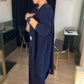 🔥Mest populärt🔥Hemkomfort + Business Elegance Lång kofta, topp och byxor, 3-delat set👚