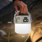 Bärbar solcellsladdbar LED-campinglykta