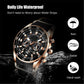 ⌚ HERRWATERPROOF KVARTSUr - DIN ÄVENTYRSKOMPIS! 🌊 🔥 200M VATTENTÅLIG - Klarar både bastu & bad: ✅ Simning 🏊‍♂️ ✅ Dykning 🤿 ✅ Vardagsklassikern 👔 ⚡ SMART FUNKTIONALITET: • Dubbel tidzon ⏱️ • Luminiscenta visare 🌙 • Kalenderfunktion 📅