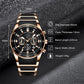 ⌚ HERRWATERPROOF KVARTSUr - DIN ÄVENTYRSKOMPIS! 🌊 🔥 200M VATTENTÅLIG - Klarar både bastu & bad: ✅ Simning 🏊‍♂️ ✅ Dykning 🤿 ✅ Vardagsklassikern 👔 ⚡ SMART FUNKTIONALITET: • Dubbel tidzon ⏱️ • Luminiscenta visare 🌙 • Kalenderfunktion 📅