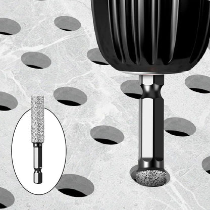 Lödd hålöppnare med sexkantsskaft för borrning och slipning