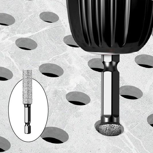 Lödd hålöppnare med sexkantsskaft för borrning och slipning