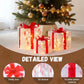Glowing Christmas Gift Box Decorations
