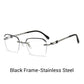 Fashionabla HD Rimless Cut Rim 0°Anti Blue Light-glasögon