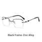Fashionabla HD Rimless Cut Rim 0°Anti Blue Light-glasögon