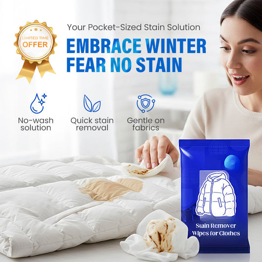 Fläckborttagningsservetter för kläder