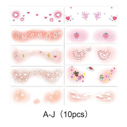 Jultema Blusher Makeup Tillfälliga tatueringar