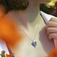 Angel Wing hjärta halsband