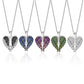 Angel Wing hjärta halsband