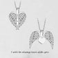 Angel Wing hjärta halsband
