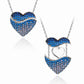 Angel Wing hjärta halsband