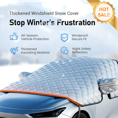 🚗 50% RABATT NU! ✨ Främre vindruteskydd täcke – skydd för alla fyra årstider, frostskydd & hög kvalitet – perfekt för bilar, vanar och SUV:ar ❄️☀️