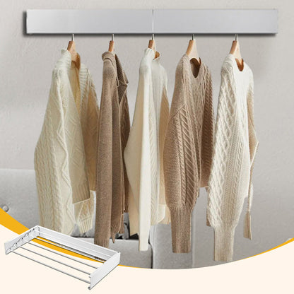🧺🪑 50% RABATT NU! Vikbar väggmonterad torkställning – platssparande, tålig & mångsidig – perfekt för små lägenheter, badrum och tvättrum ✨
