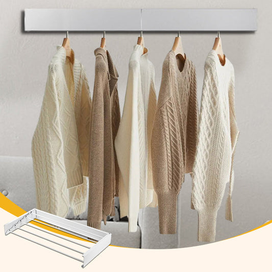🧺🪑 50% RABATT NU! Vikbar väggmonterad torkställning – platssparande, tålig & mångsidig – perfekt för små lägenheter, badrum och tvättrum ✨