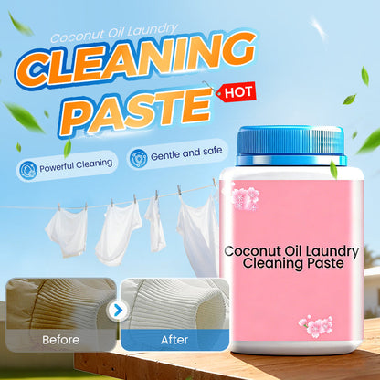 🧼 50% RABATT NU! 🔥 Tvättmedelspasta med kokosolja – 9-enzymformel, koncentrerad & skonsam mot tyger – perfekt för envisa fläckar och daglig tvätt ✨👕