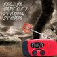 📻 50% RABATT NU! Multifunktionell Bärbar Nödradio – solcell, handvev & 600mAh powerbank – perfekt för strömavbrott, camping och utomhusäventyr 🔋✨