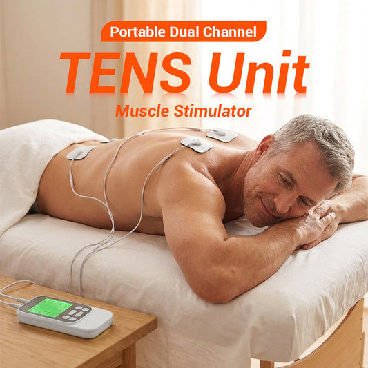🔥2026 Nyheter: 50 % rabatt under en begränsad tid!🔥Bärbar Dual Channel TENS Unit Muskelstimulator