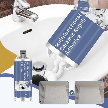 🔧50% RABATT! 💫 Multifunktionellt keramiskt reparationslim – stark vidhäftning, snabbtorkande & vattentätt – perfekt för badkar, toaletter, vaser och handfat ✨