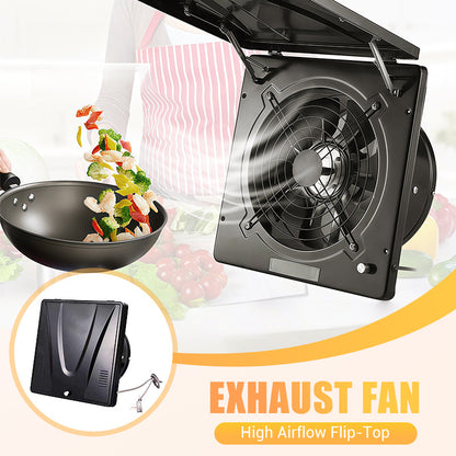 💨 50% RABATT NU! Avluftningsfläkt med flip-top och högt luftflöde – kraftfull rök- och fettutsugning, tyst drift & enkel rengöring – perfekt för köket 🍳