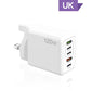 120 W snabbladdare med 5 porta