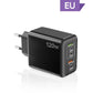 120 W snabbladdare med 5 porta