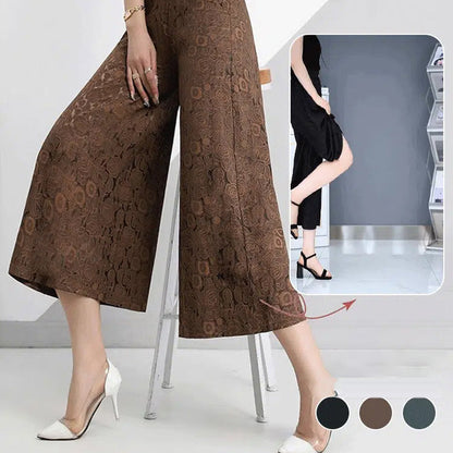 👗👖 Kjol eller byxor? Båda! Högmidjade vida dambyxor – ser ut som kjol, sitter som byxor ☀️✨