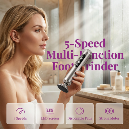 💅 50% RABATT NU! Multifunktionell elektrisk fotslip med 5 hastigheter – salongsresultat hemma – för släta, mjuka fötter utan ansträngning 🦶✨