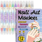 🎀 50% RABATT NU! 💅 2-i-1 Nageldesignpenna – dubbel spets, snabbtorkande & giftfri – perfekt för barn och vuxna ✨🎨