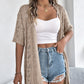 👚 50% RABATT NU! Kortärmad open‑front stickad cardigan – pointelletrikå, andningsbar & lätt – perfekt för sommaren, övergångsperioder och semester ☀️✨