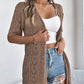 👚 50% RABATT NU! Kortärmad open‑front stickad cardigan – pointelletrikå, andningsbar & lätt – perfekt för sommaren, övergångsperioder och semester ☀️✨