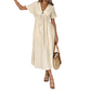 🌸 50% RABATT – NYHET! Soft & Breathable Midi Dress med justerbart knytband – V‑ringad, empiremidja & A‑linje – perfekt för sommar, semester och vardag 👗✨