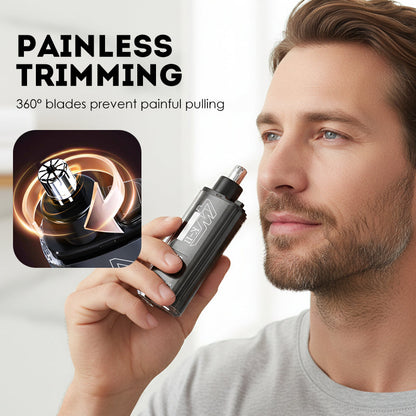 🔥KÖP 2 FÅ 1 GRATIS🔥Näs- och örontrimmer med LED‑display – 360° roterande knivar, tyst motor & IPX7 vattentät – snabb, exakt & hygienisk grooming ✨💈