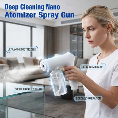 🥳 2026 HETT ERBJUDANDE – 50% RABATT!   🚗🏠 Sladdlös nano‑spraypistol – justerbar dimma, 380 ml tank & mångsidig användning – perfekt för desinfektion, dammtorkning och bilvård 🔫🌿