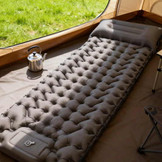 🏕️🛌 Lätt bärbar luftmadrass – perfekt för gäster, tältet eller resan! 🌟