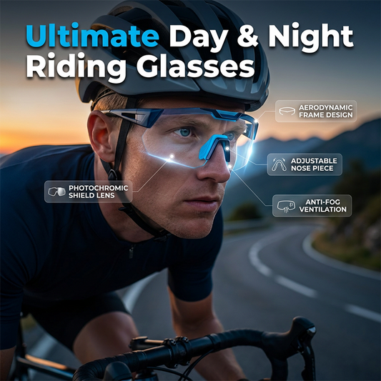 Snygga skyddsglasögon för dag och natt på cyke